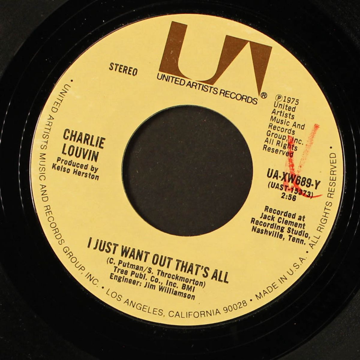 i just want out that's all / is i love you that easy to say by CHARLIE LOUVIN