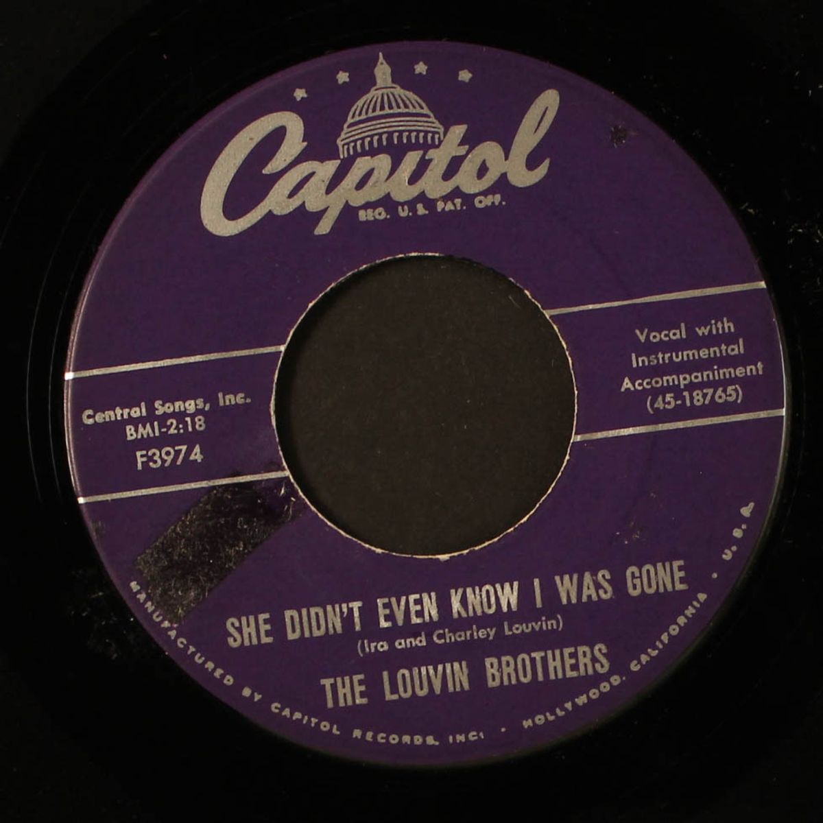 she didn't even know i was gone by LOUVIN BROTHERS