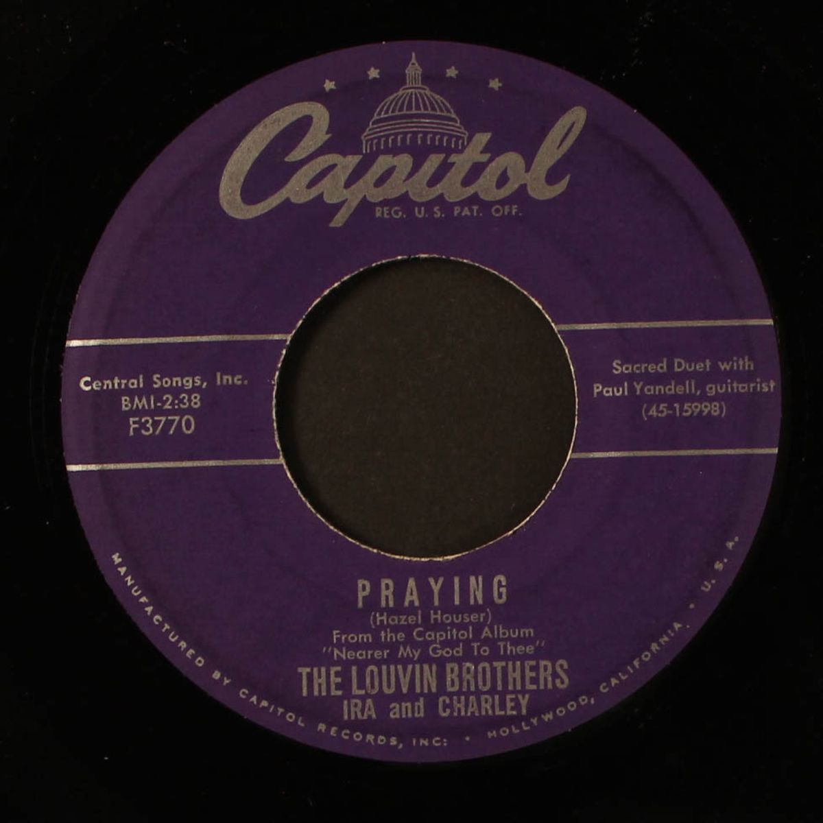praying by LOUVIN BROTHERS