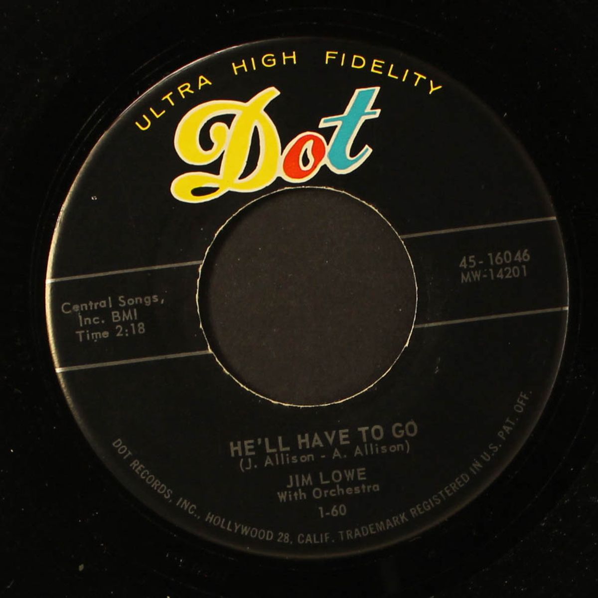 he'll have to go by JIM LOWE