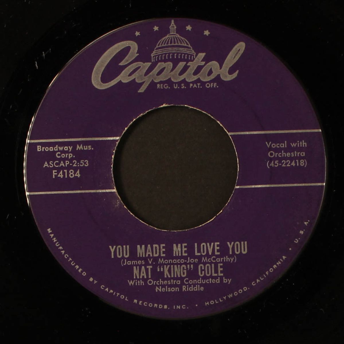 you made me love you / i must be dreaming by NAT KING COLE