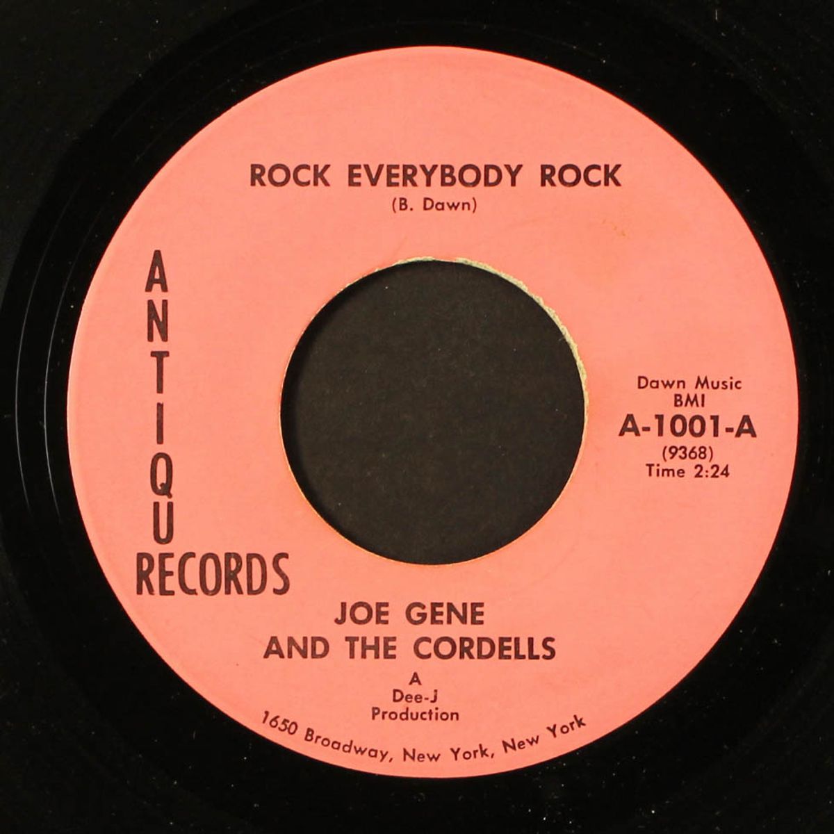 little rome / rock everybody rock by JOE GENE & CORDELLS