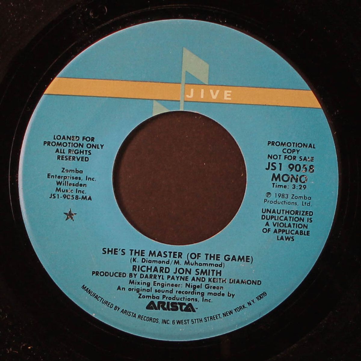 she's the master (of the game) / mono by RICHARD JON SMITH