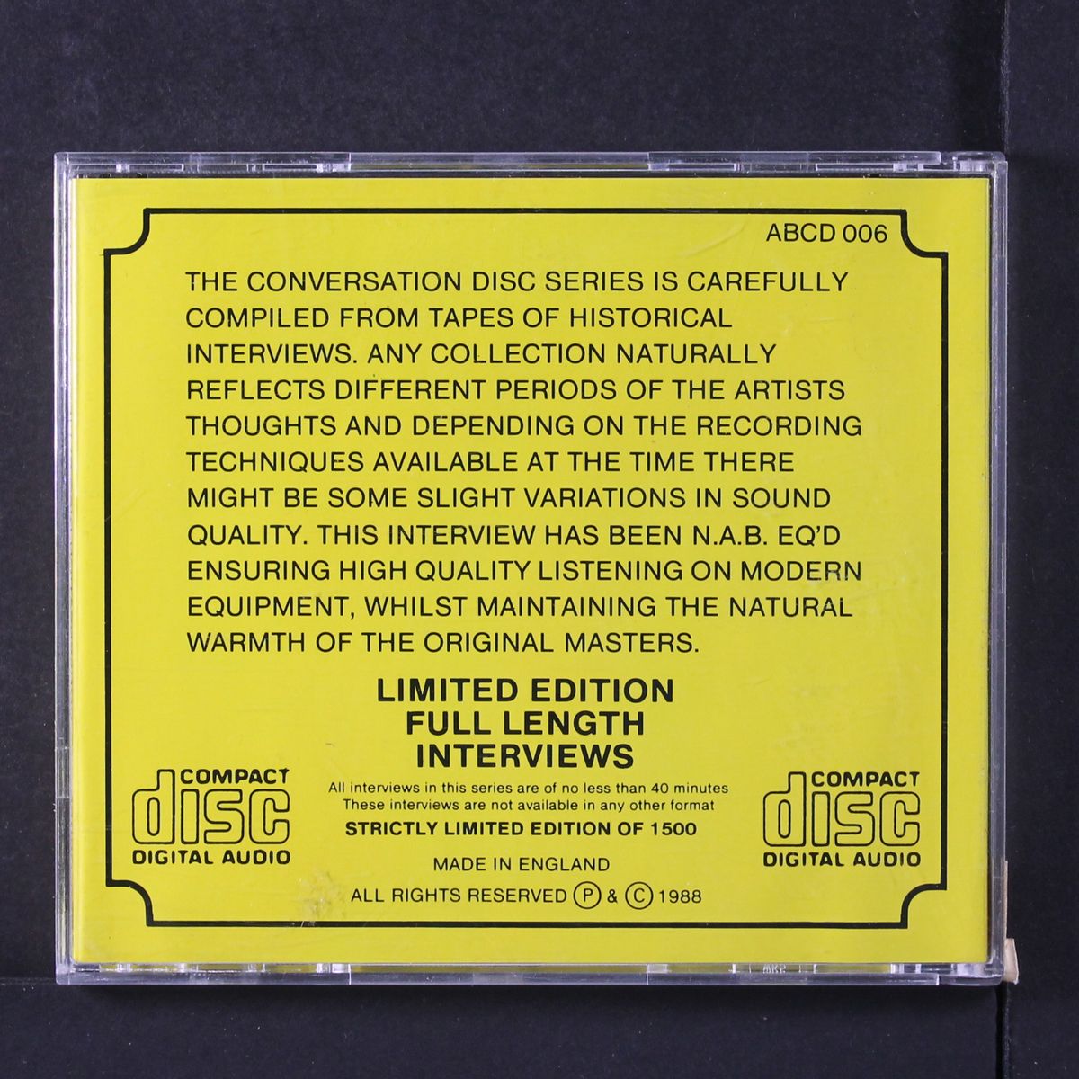 conversation disc by NEW ORDER