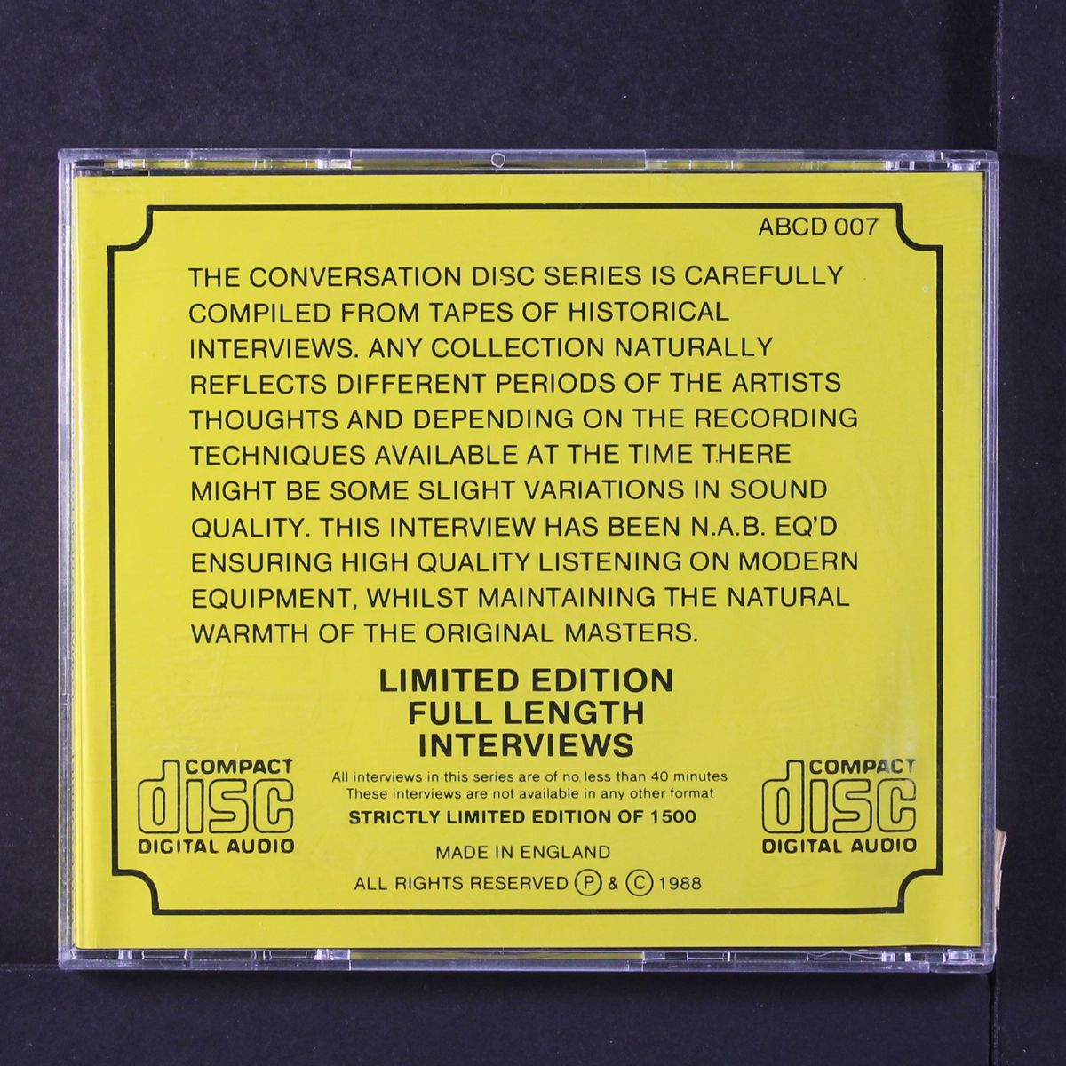 conversation disc by PETER GABRIEL