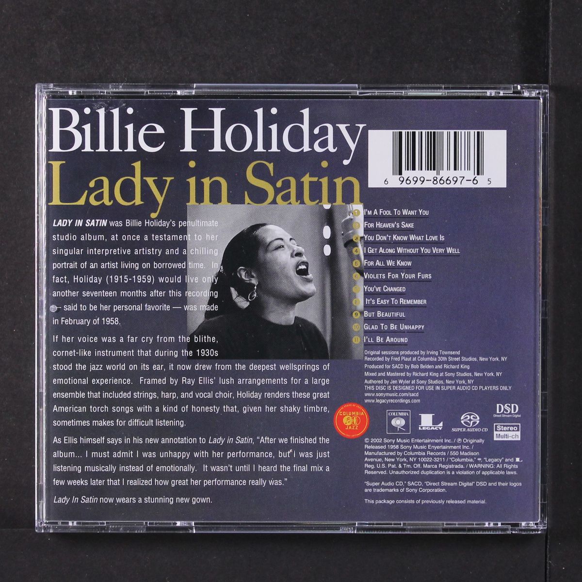 lady in satin by BILLIE HOLIDAY