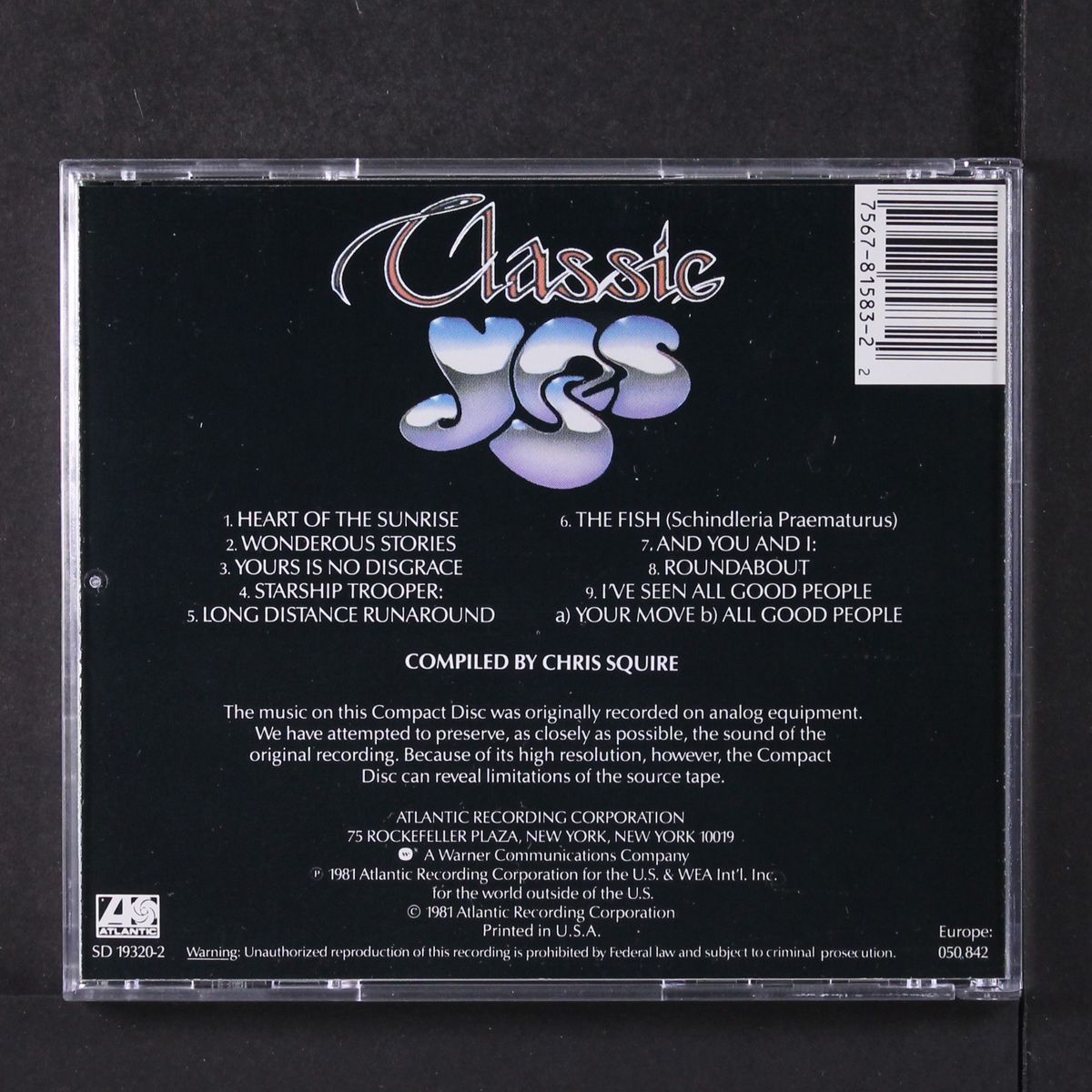 classic yes by YES
