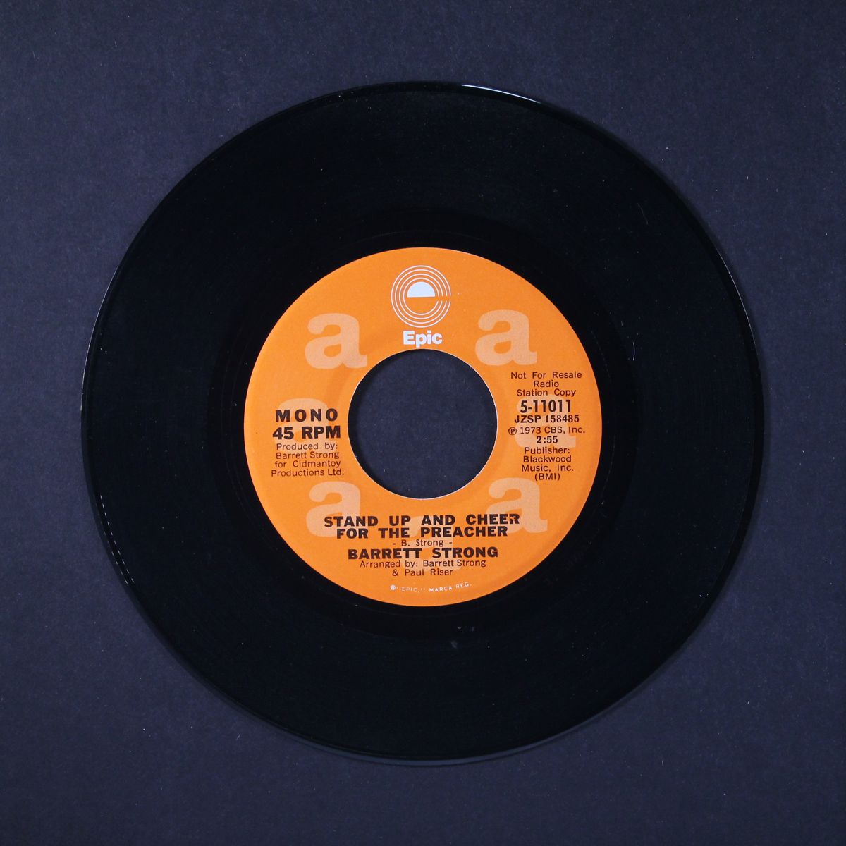 stand up and cheer for the preacher / mono by BARRETT STRONG