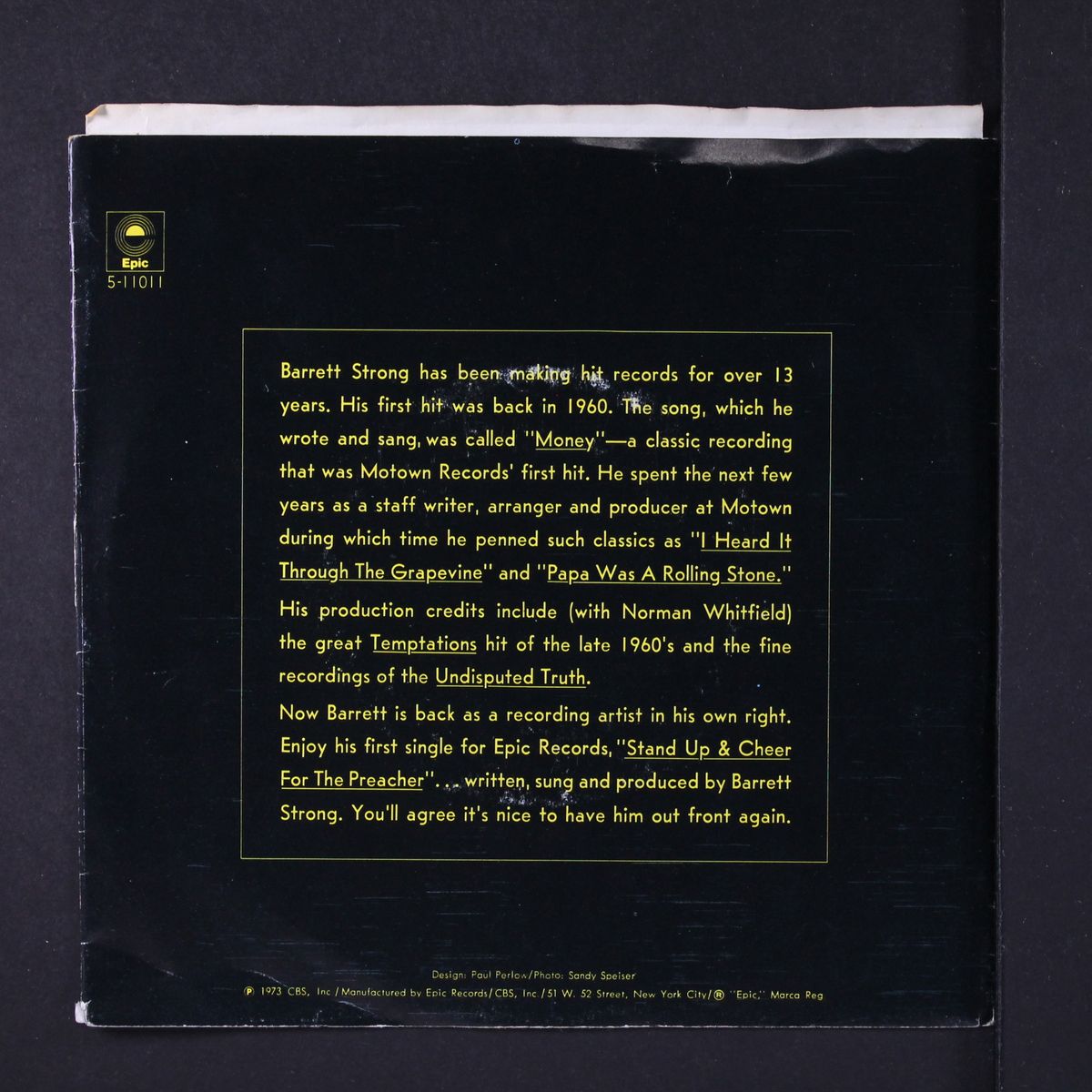 stand up and cheer for the preacher / mono by BARRETT STRONG