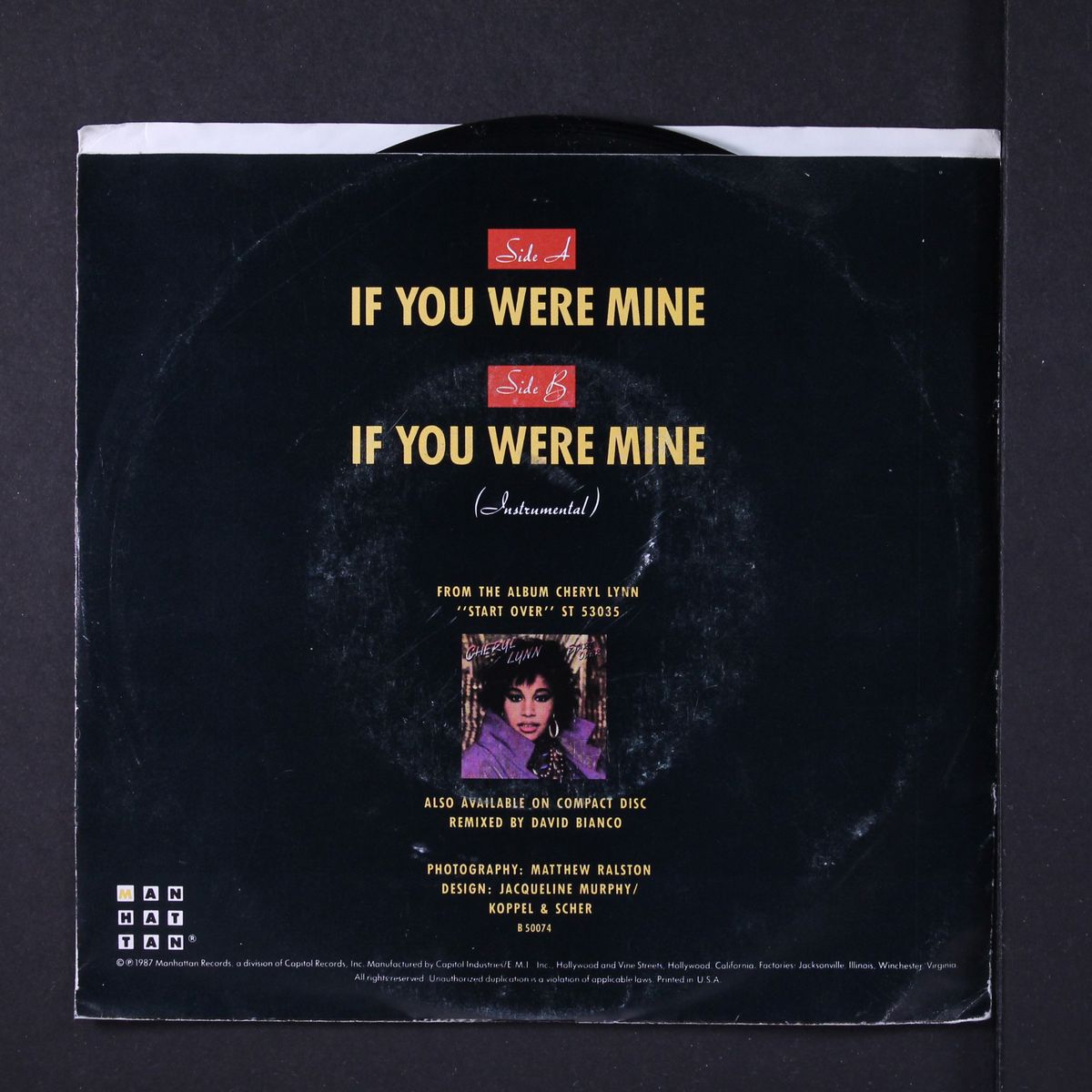if you were mine / same by CHERYL LYNN