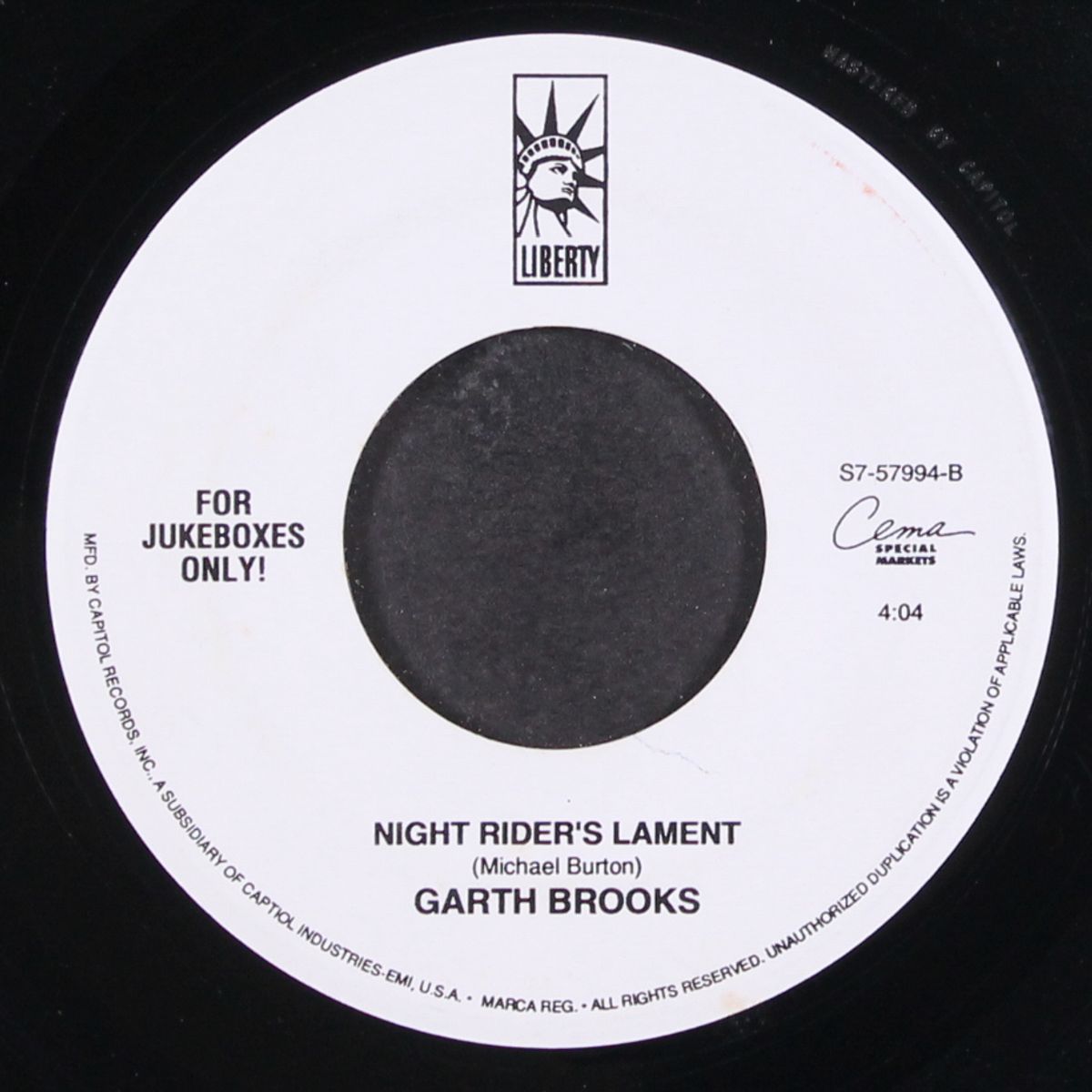 we shall be free / night rider's lament by GARTH BROOKS