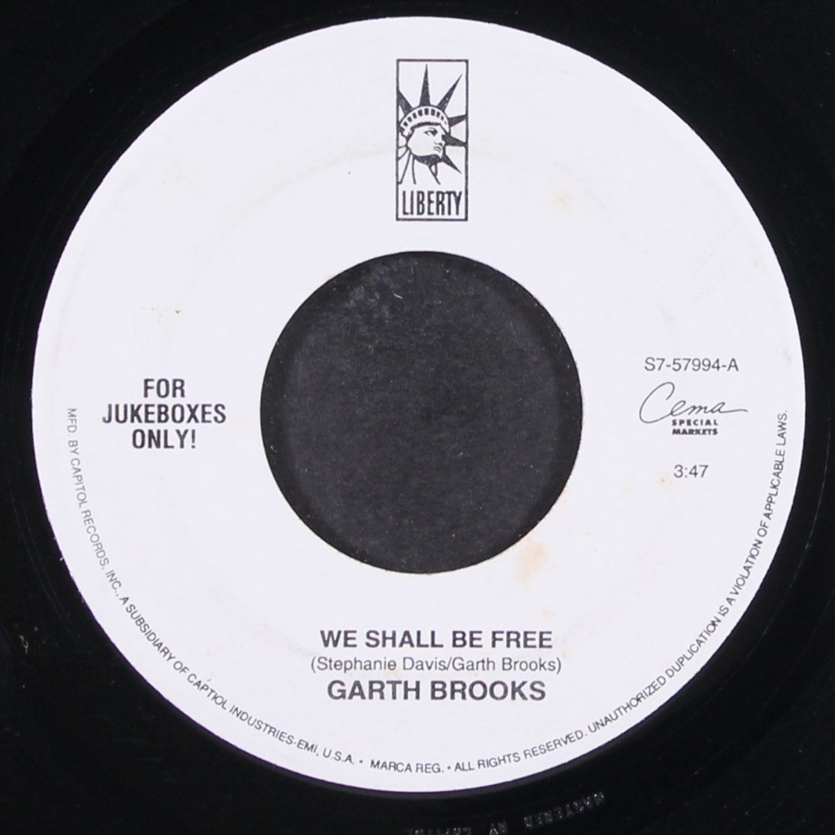 we shall be free / night rider's lament by GARTH BROOKS