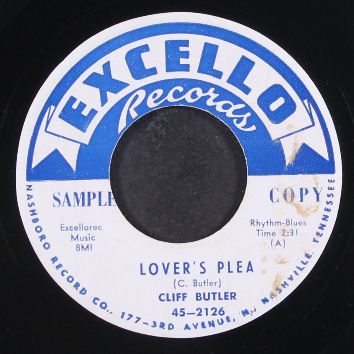 lover's plea / shame on you by CLIFF BUTLER