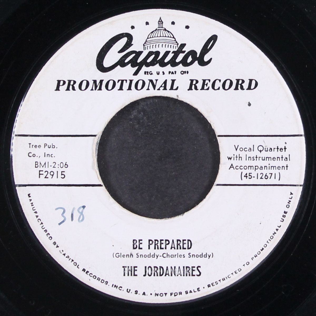 be prepared by JORDANAIRES