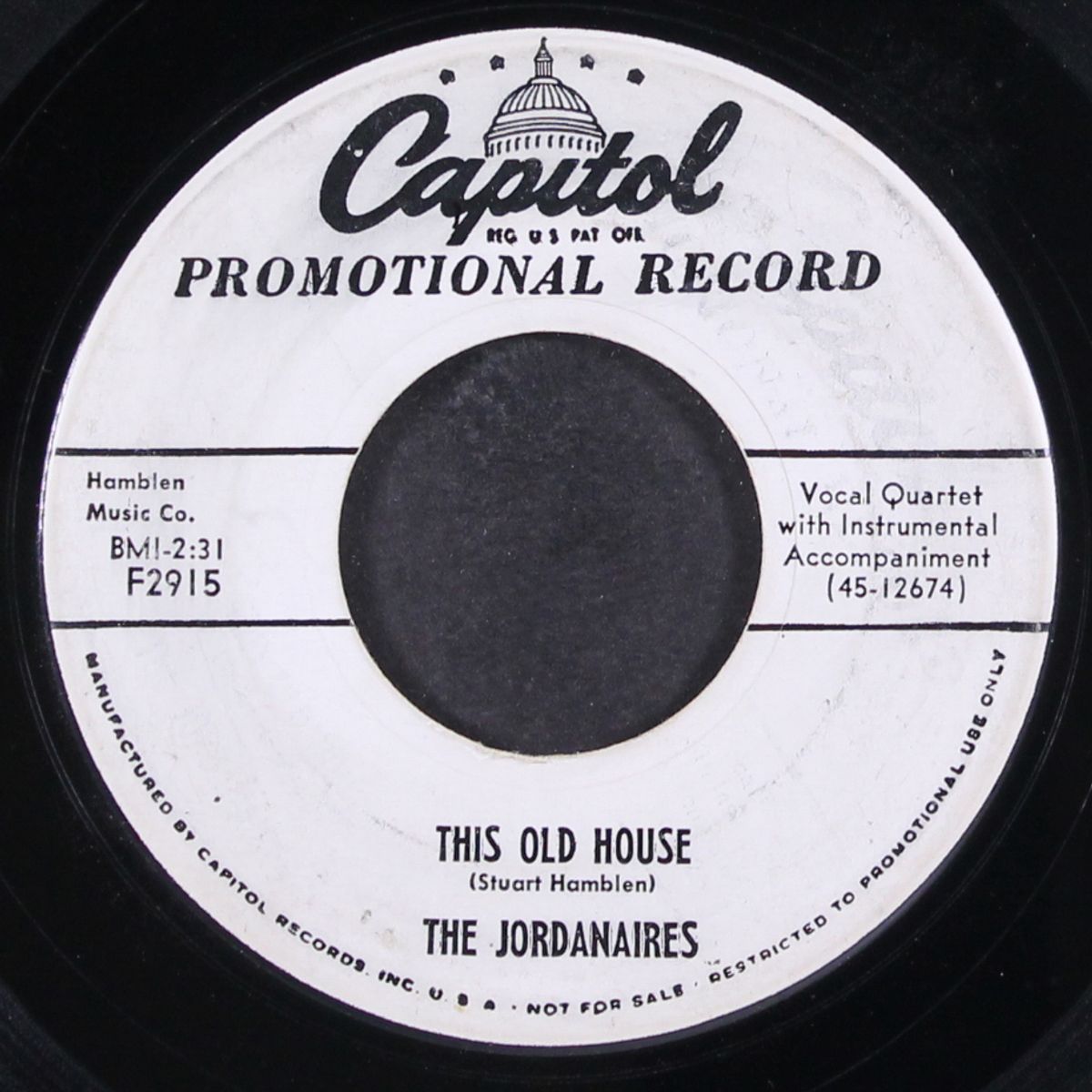 be prepared by JORDANAIRES