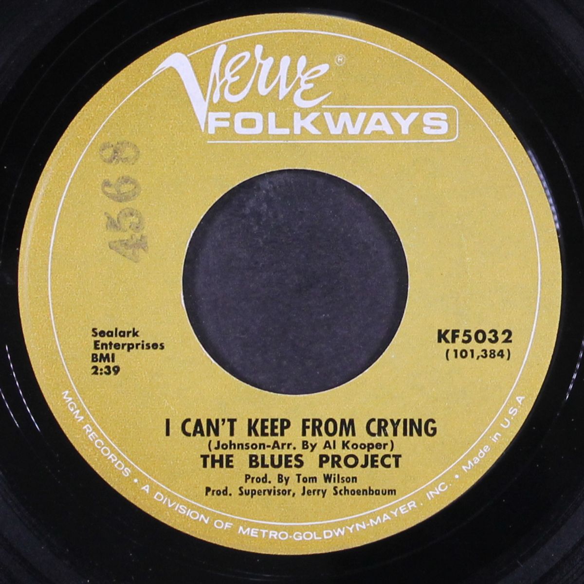 i can't keep from crying / the way my baby walks by BLUES PROJECT