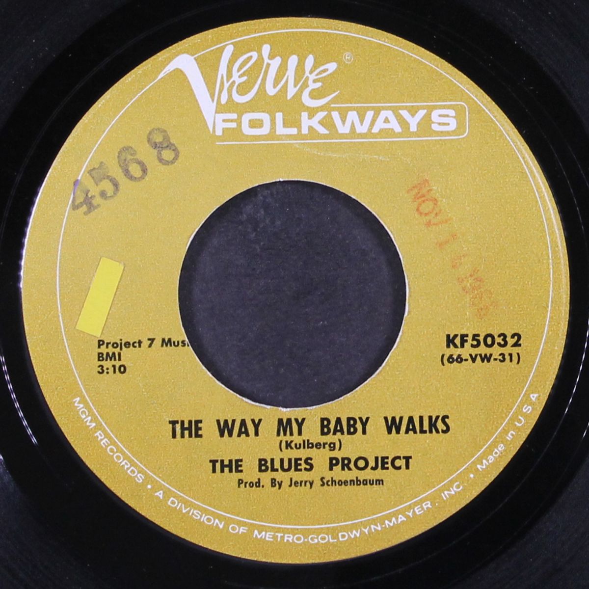 i can't keep from crying / the way my baby walks by BLUES PROJECT