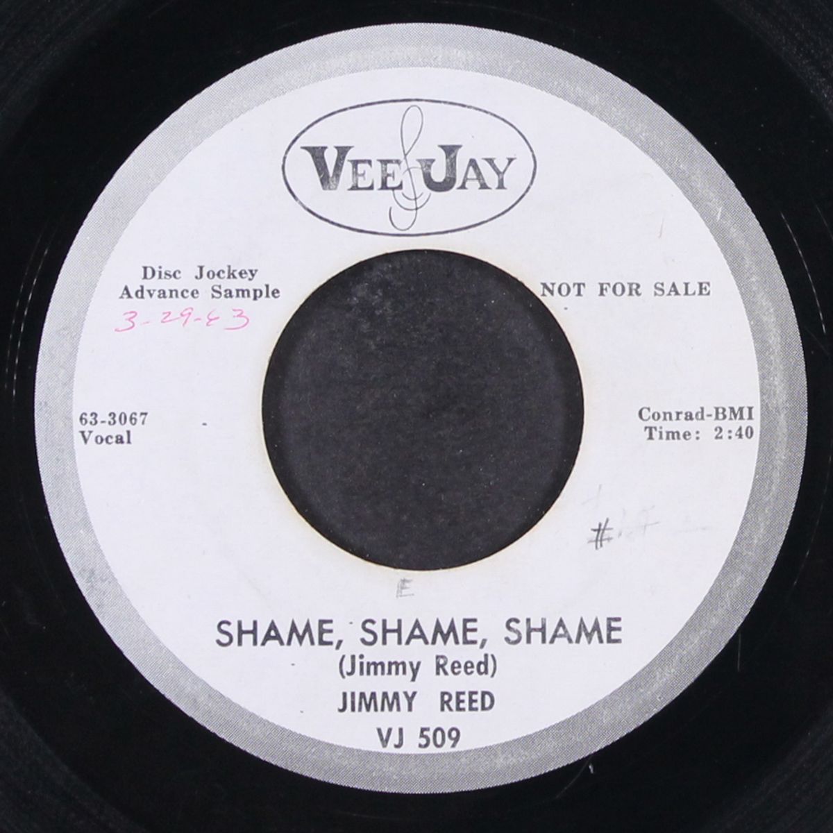 shame, shame, shame / there'll be a day by JIMMY REED