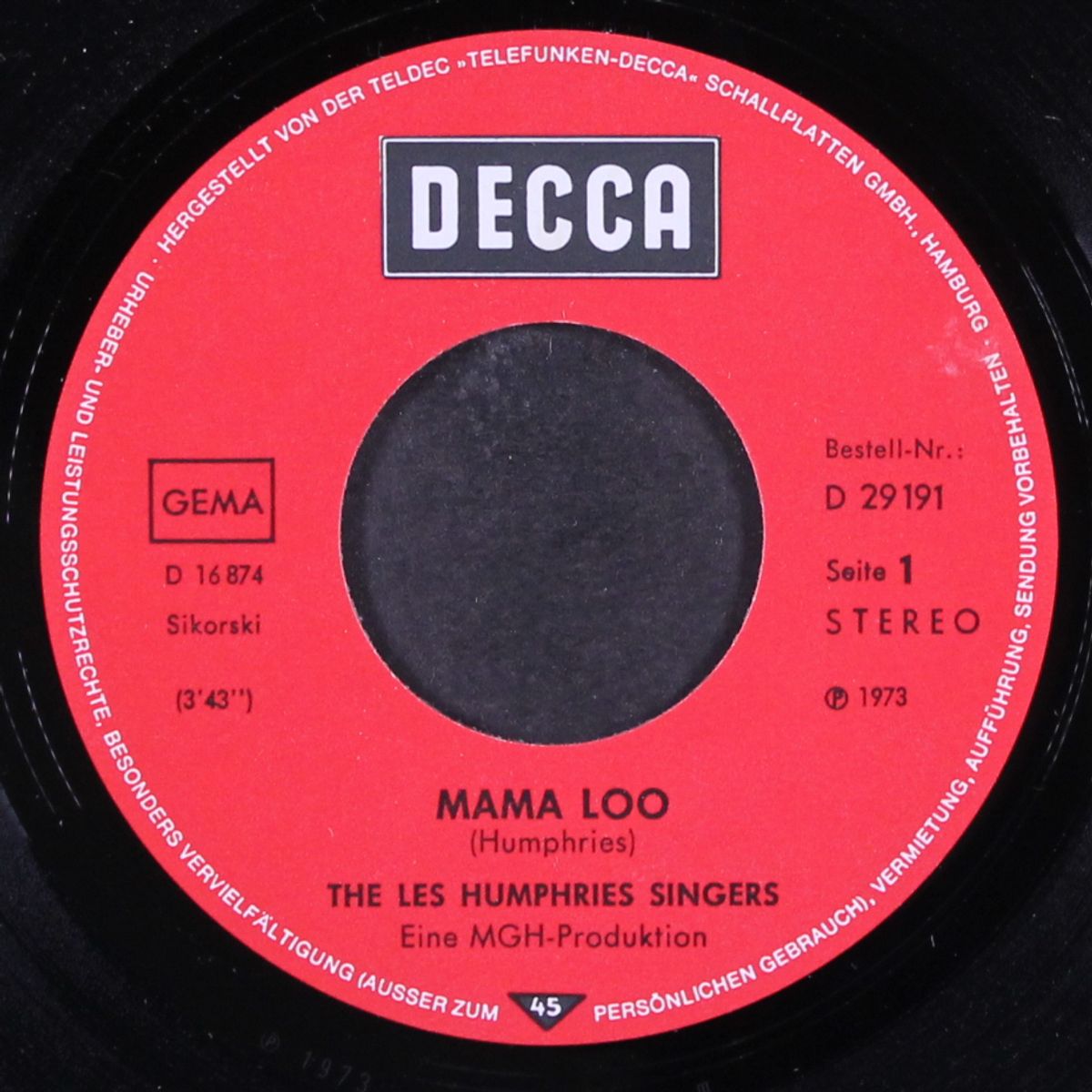 mama loo by LES HUMPHRIES SINGERS