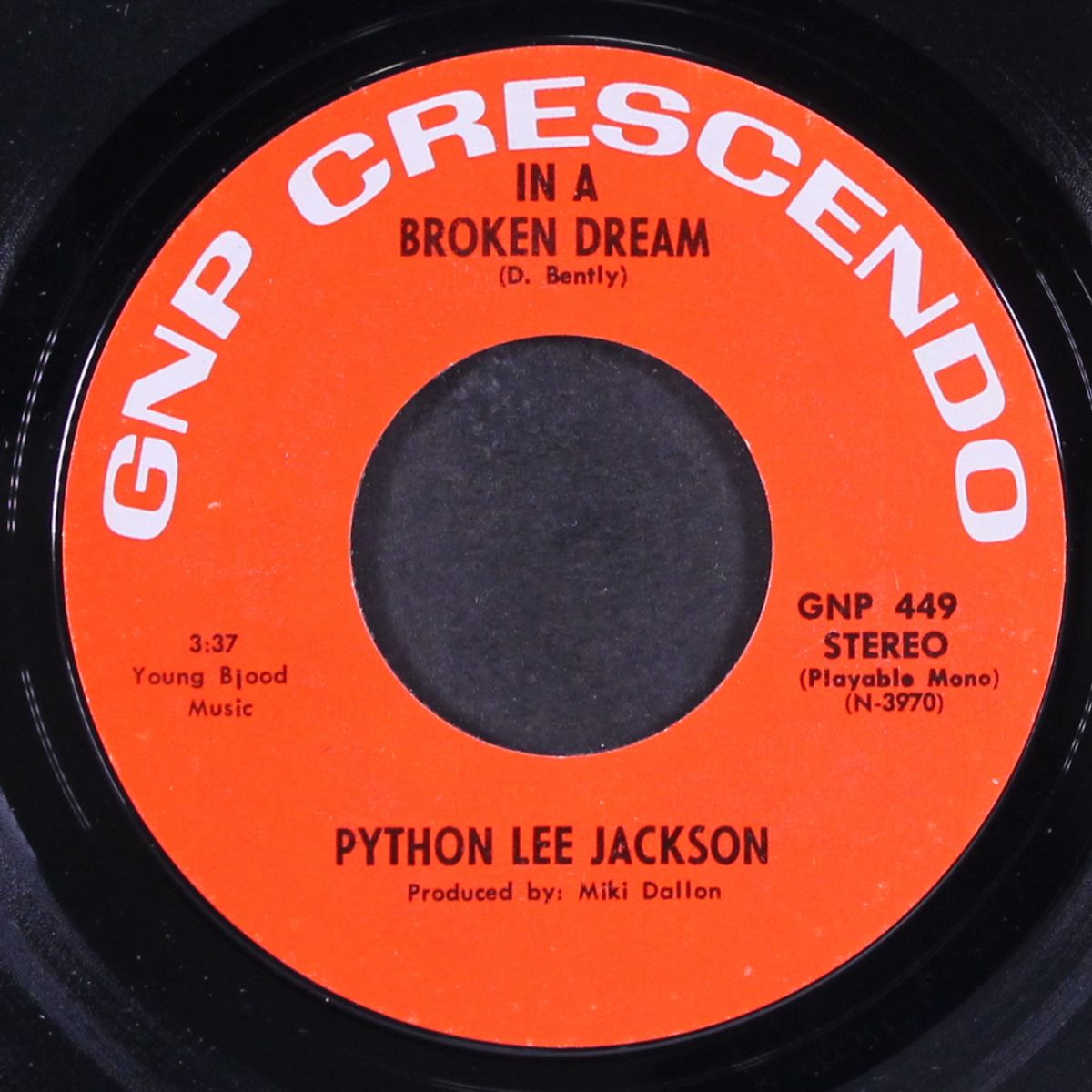 in a broken dream / doin fine by PYTHON LEE JACKSON
