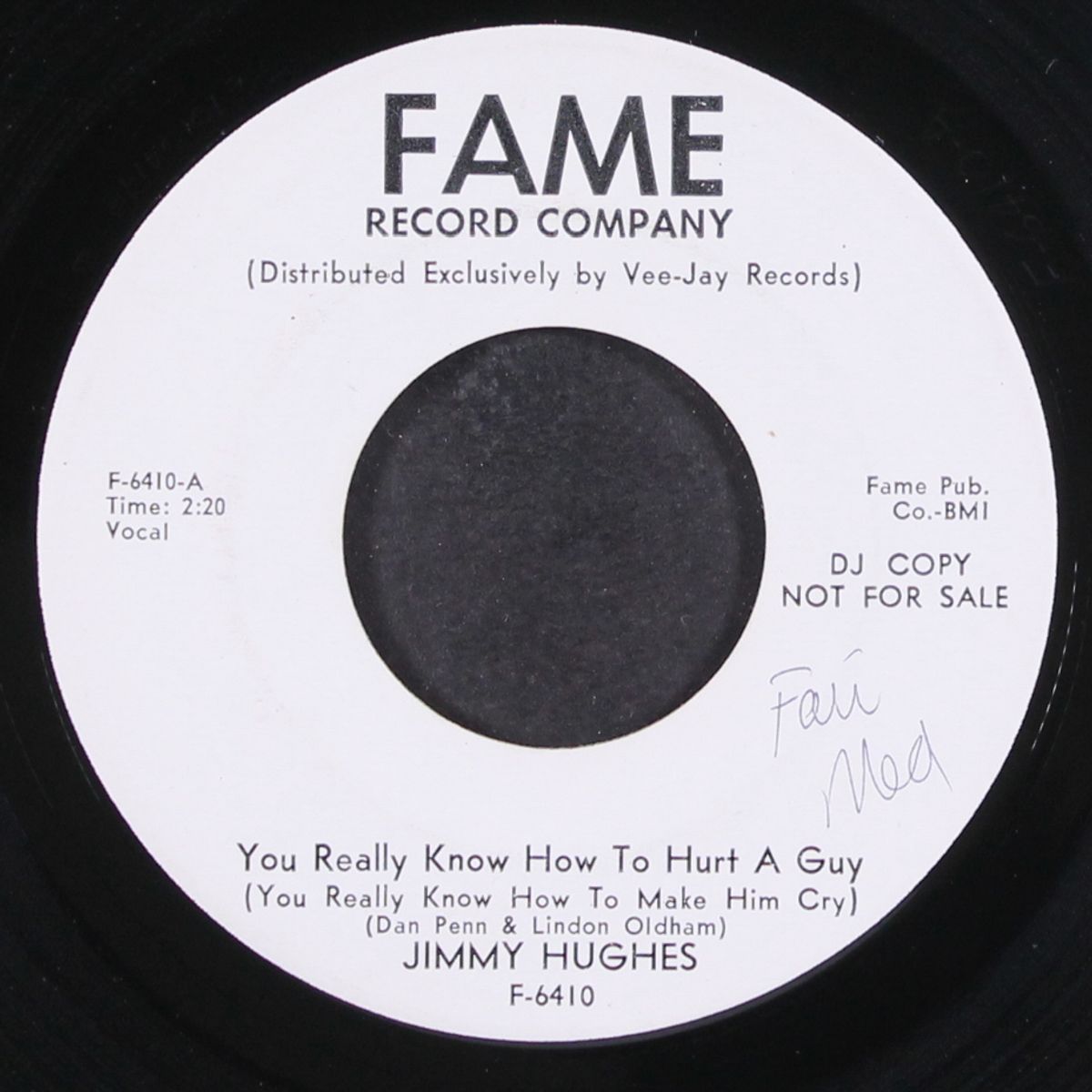 you really know how to hurt a guy / the loving physician by JIMMY HUGHES