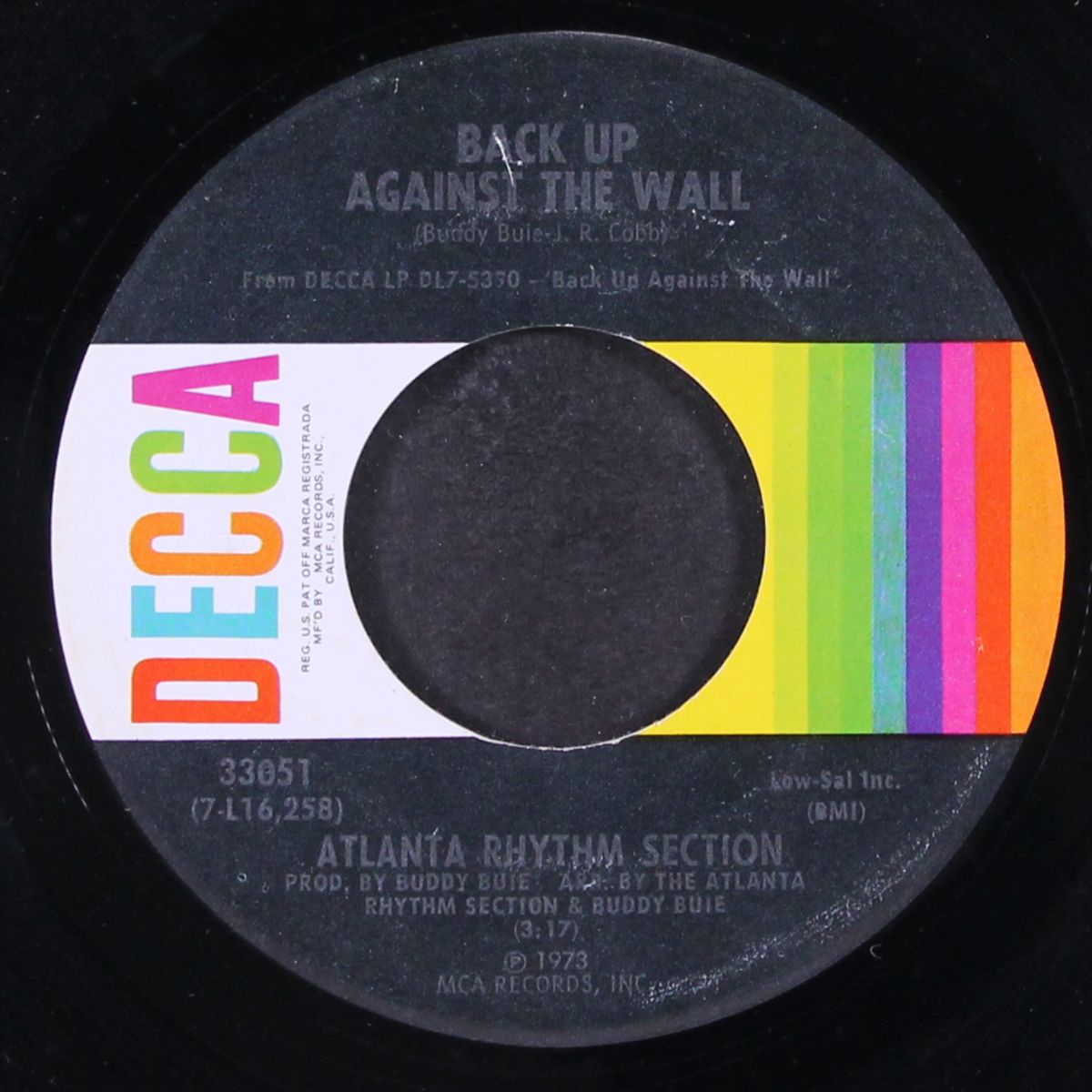 back up against the wall / it must be love by ATLANTA RHYTHM SECTION