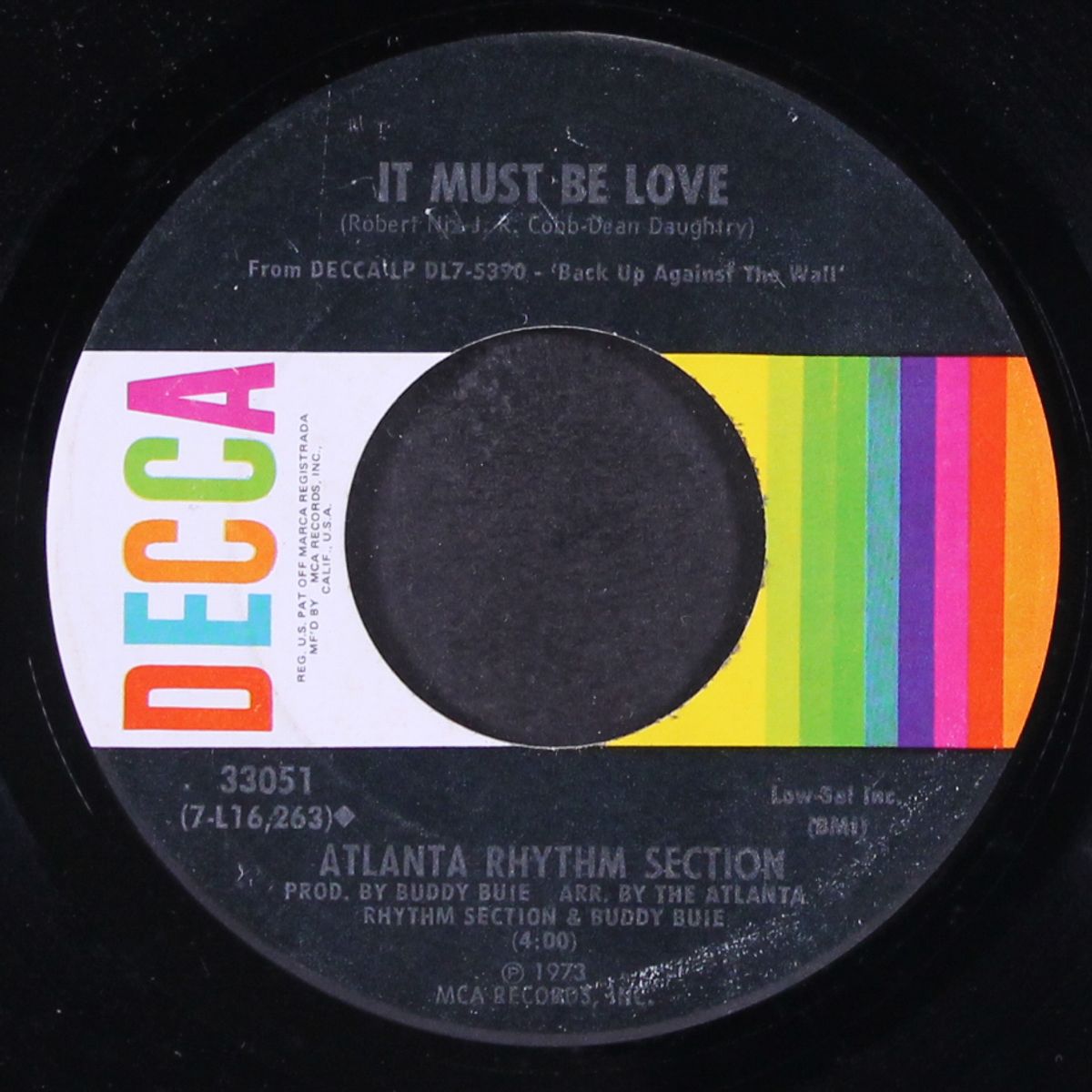 back up against the wall / it must be love by ATLANTA RHYTHM SECTION