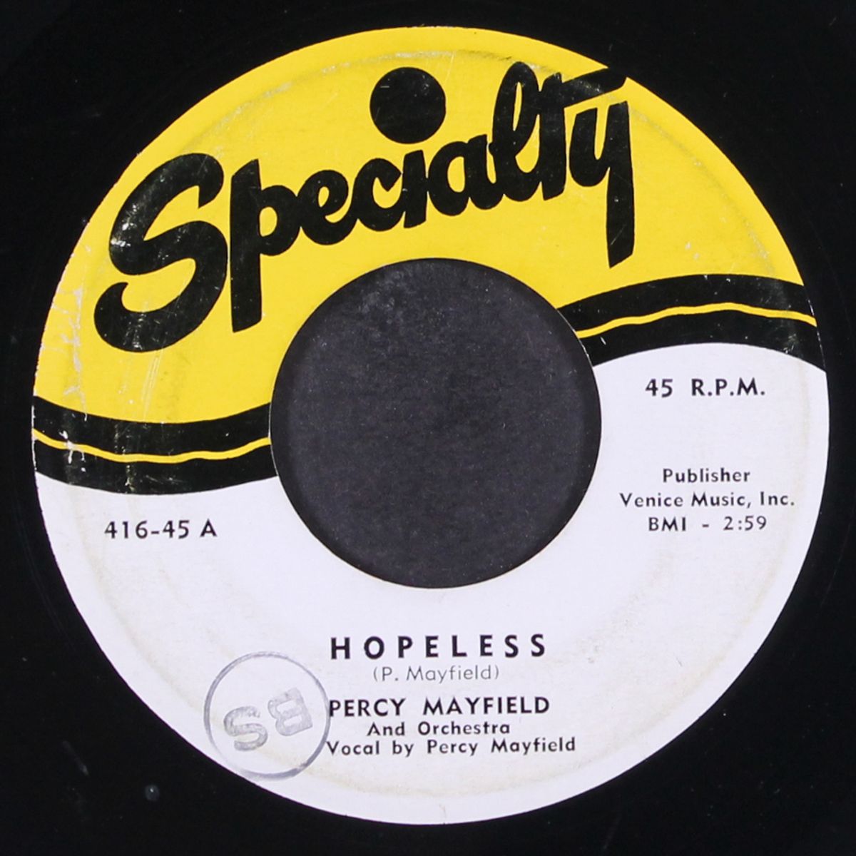 cry baby / hopeless by PERCY MAYFIELD
