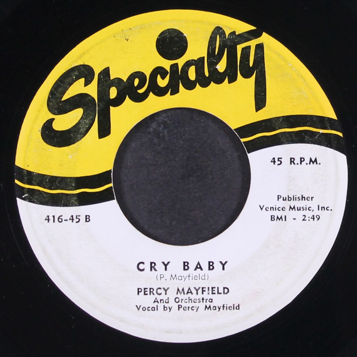 cry baby / hopeless by PERCY MAYFIELD