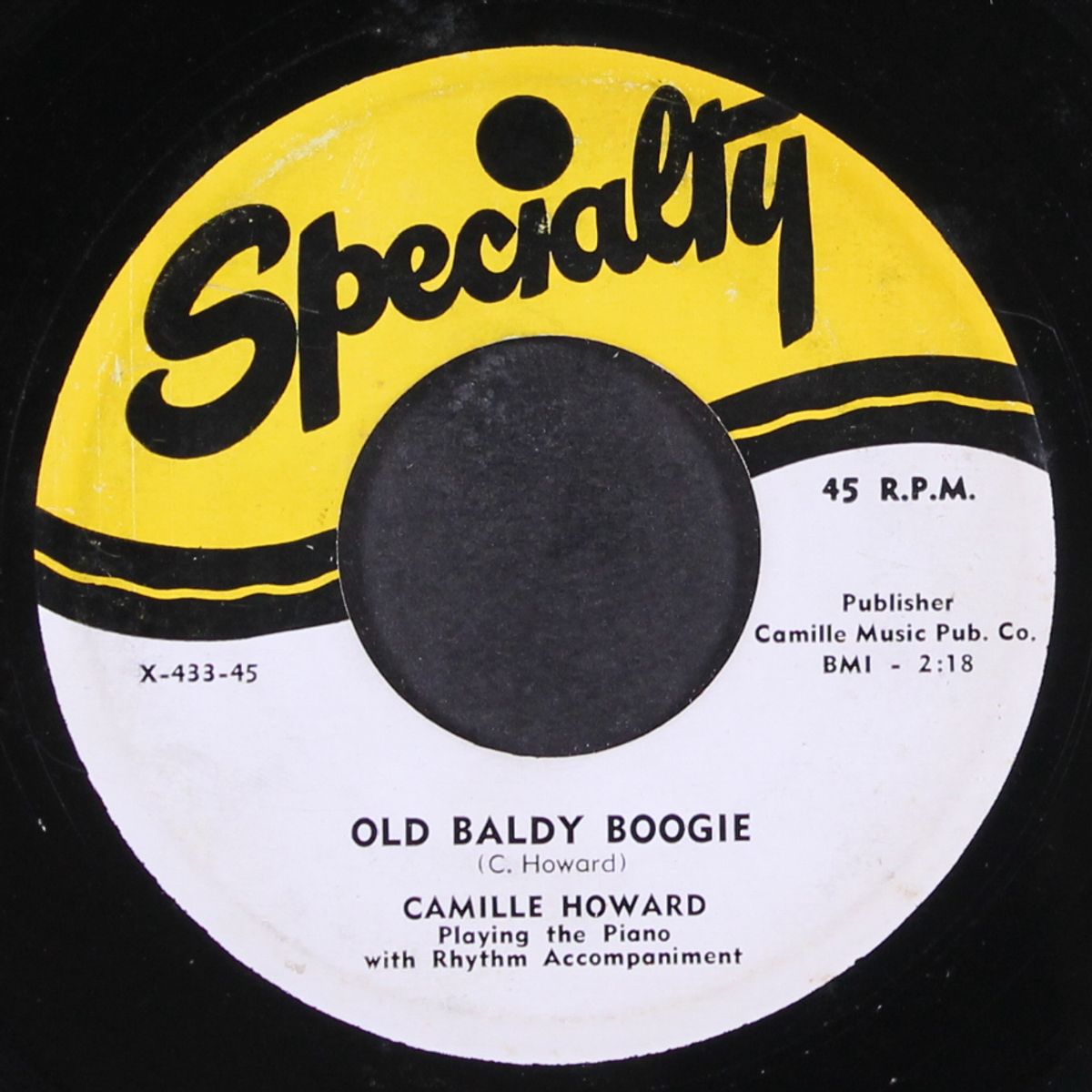 old baldy boogie / song of india boogie by CAMILLE HOWARD