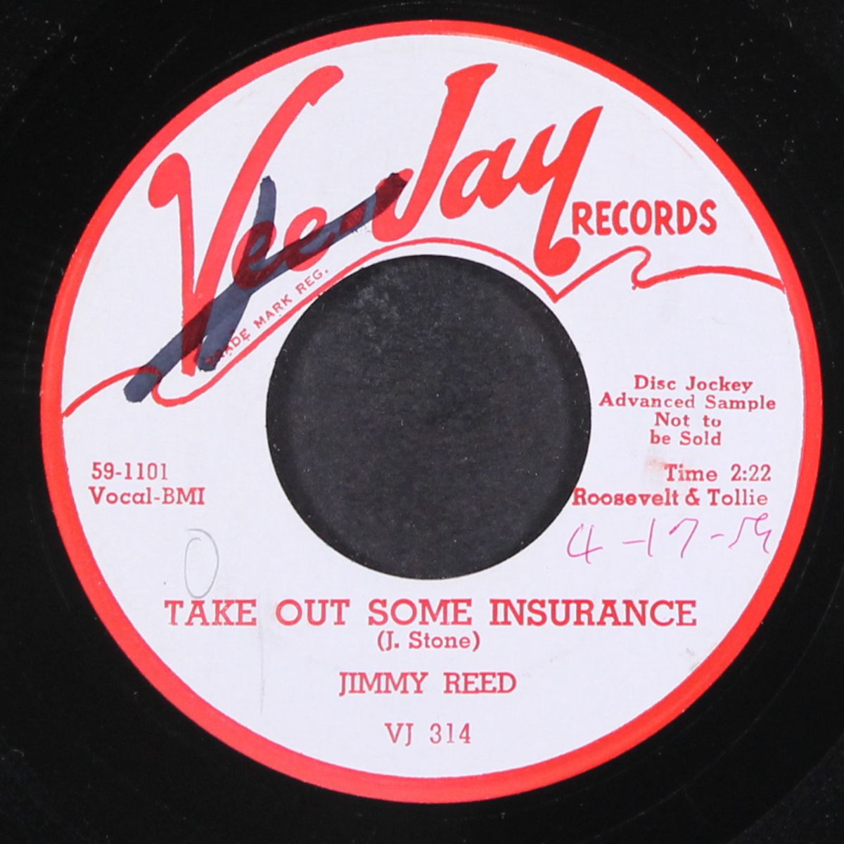 you know i love you / take out some insurance by JIMMY REED