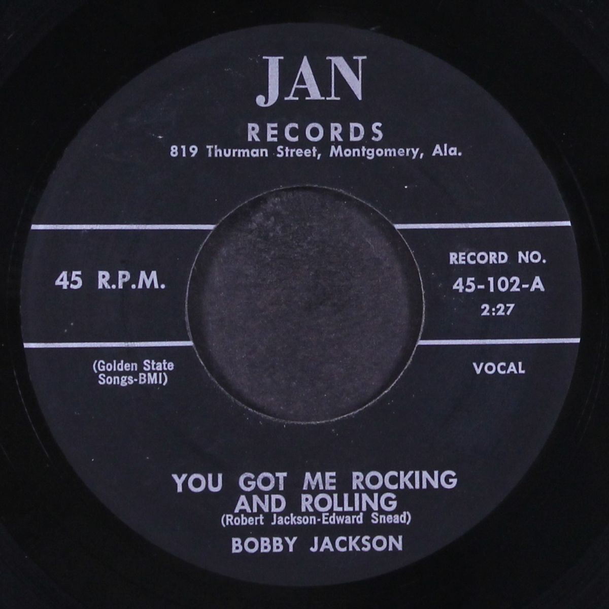 you got me rocking and rolling / dreamy sunday by BOBBY JACKSON
