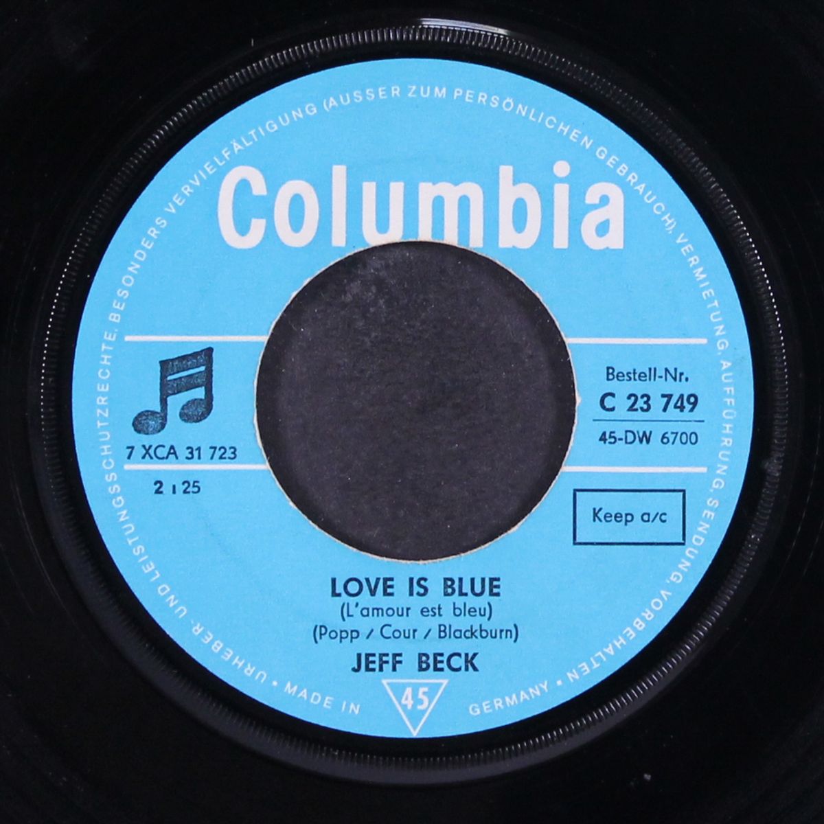 love is blue / i've been drinking by JEFF BECK