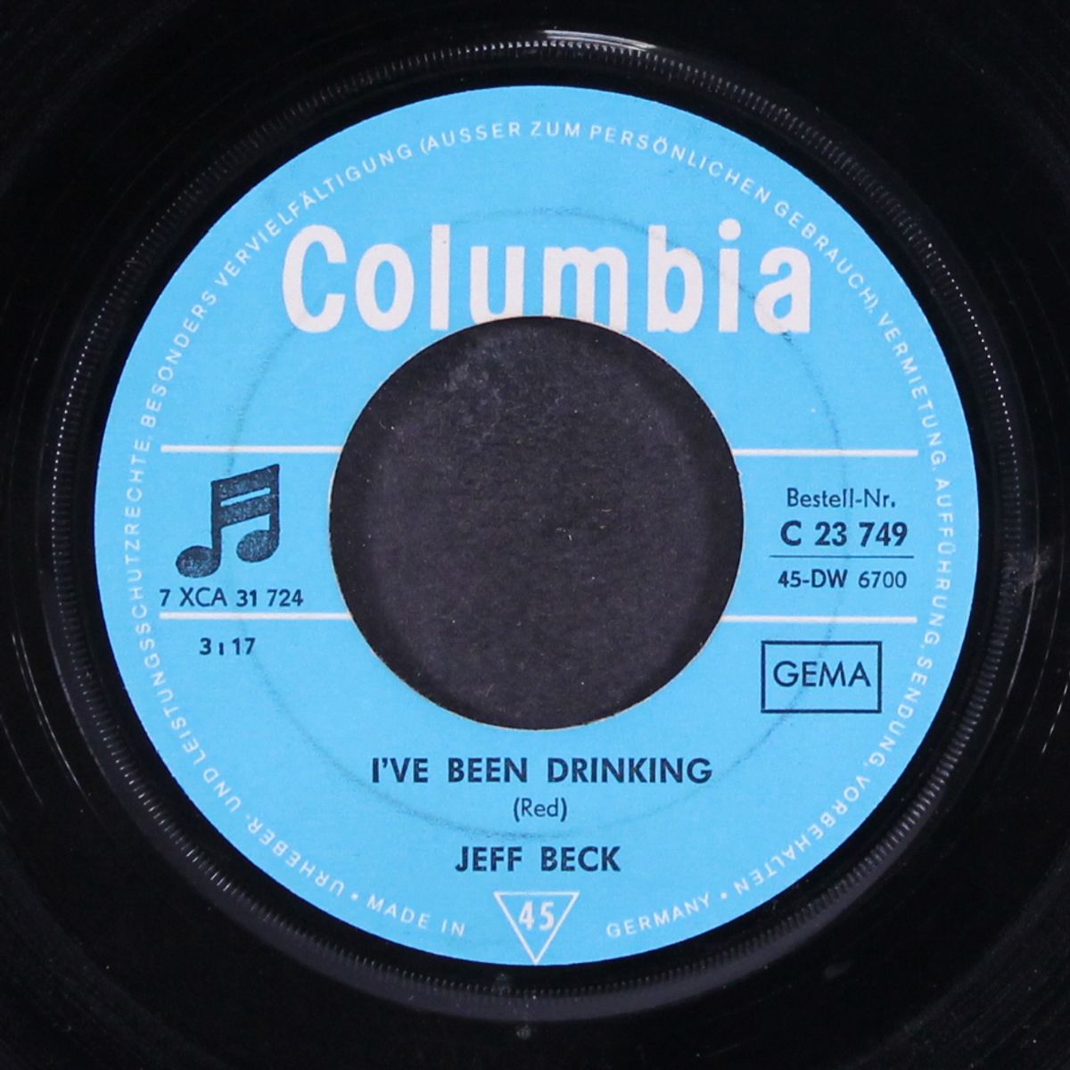 love is blue / i've been drinking by JEFF BECK