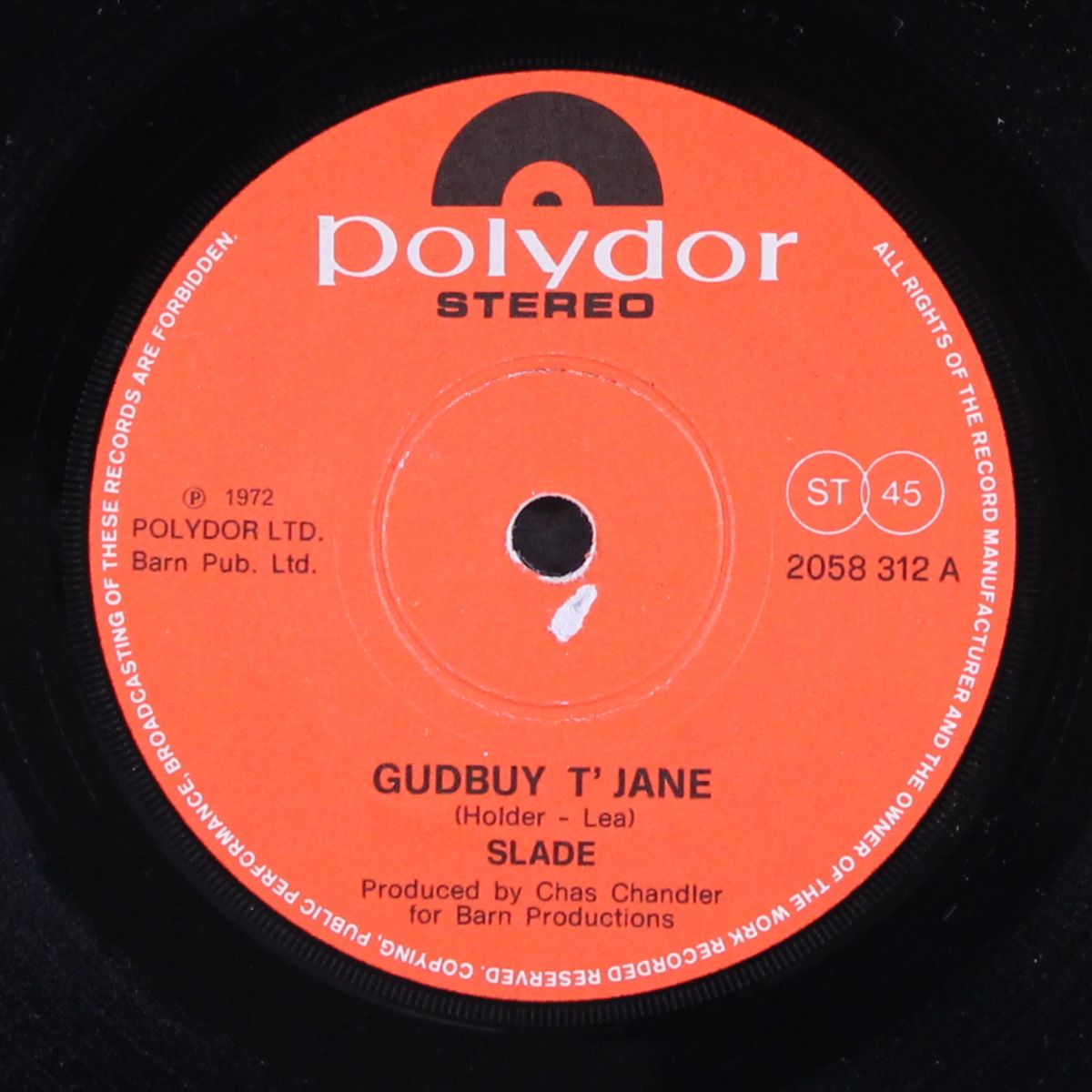 gudbuy t' jane / i won't let it 'appen again by SLADE
