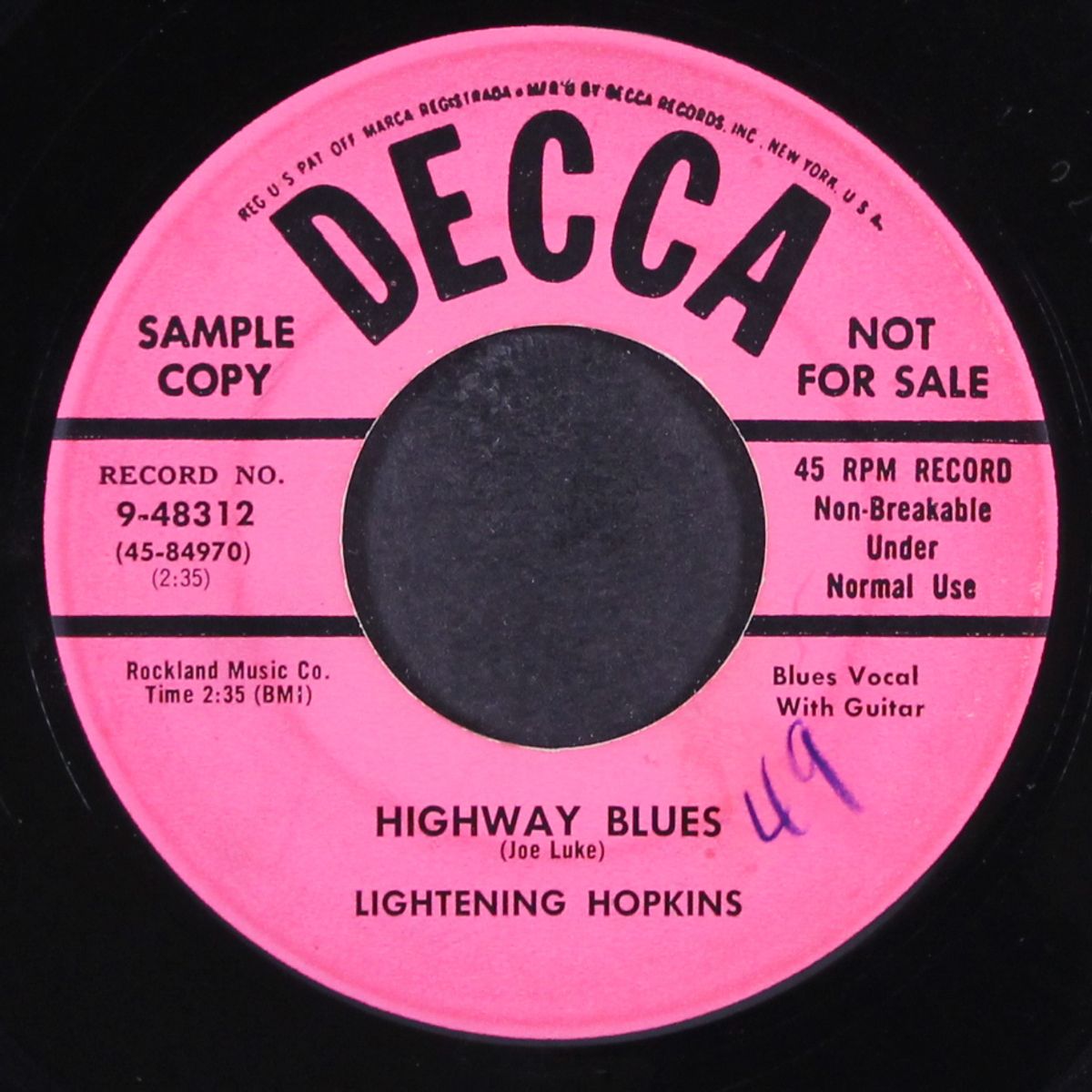 highway blues / cemetery blues by LIGHTENING HOPKINS