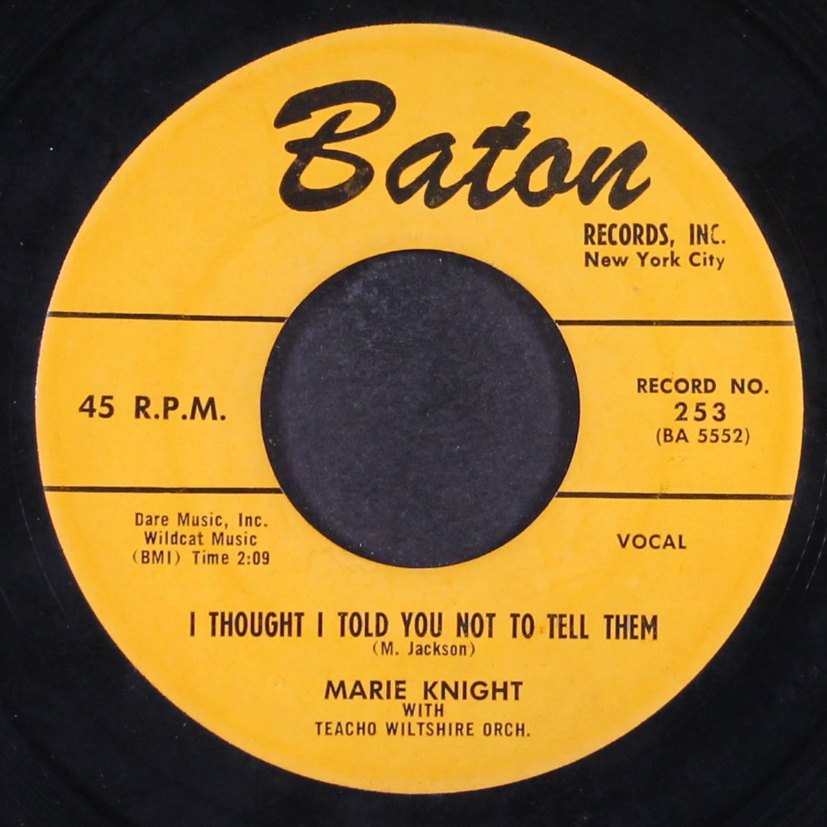 i thought i told you not to tell them / september song by MARIE KNIGHT