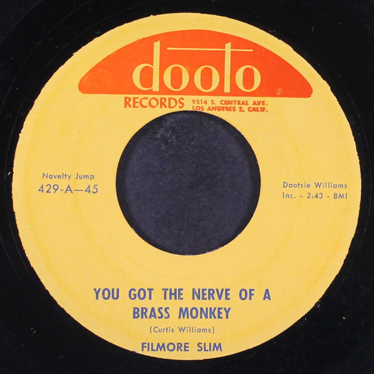 you got the nerve of a brass monkey by FILMORE SLIM