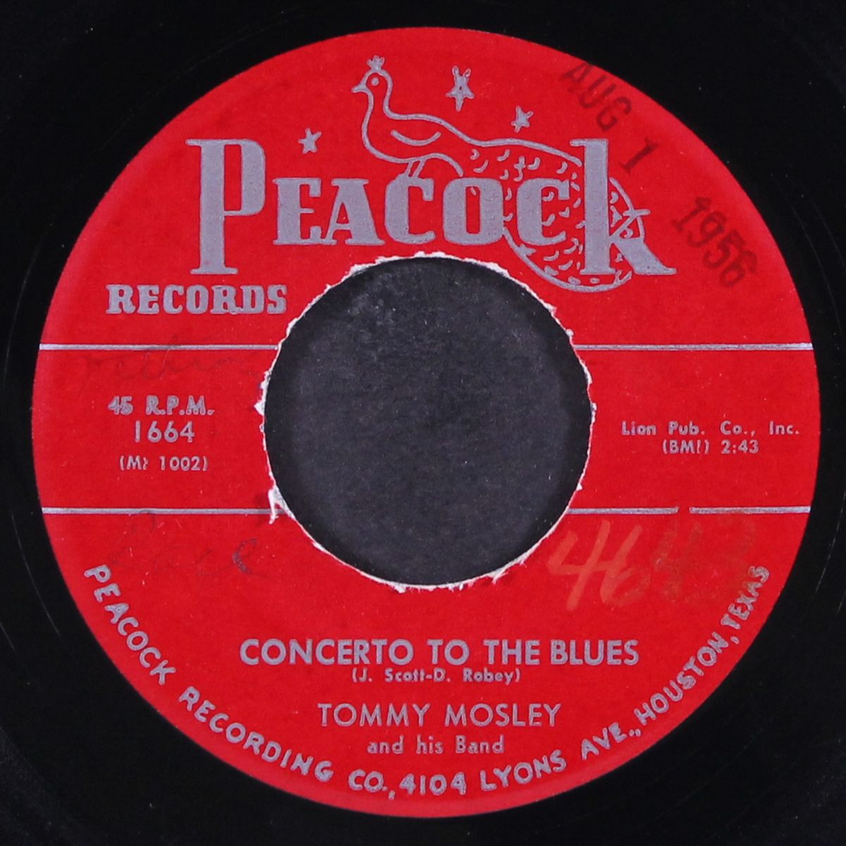 concerto to the blues / love you (til the end of time) by TOMMY MOSLEY