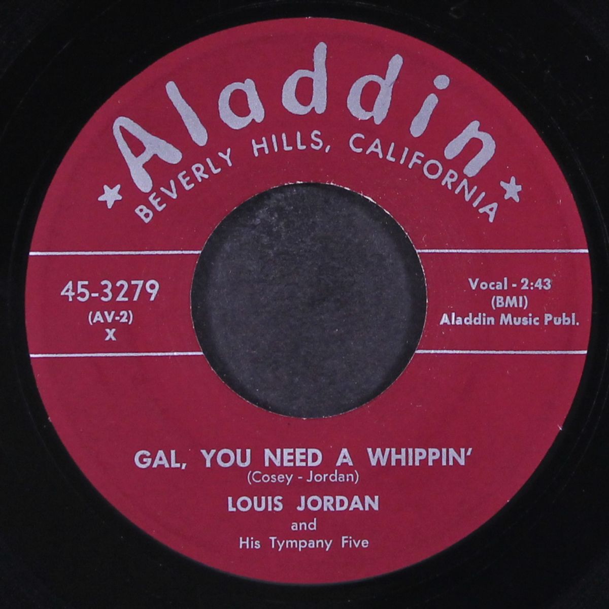 gal, you need a whippin' / time is a passin' by LOUIS JORDAN