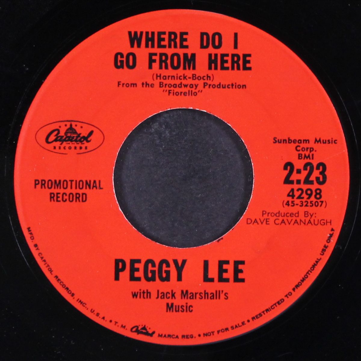 where do i go from here / you deserve by PEGGY LEE