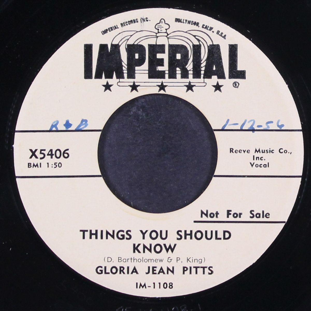 i don't stand no quittin' / things you should know by GLORIA JEAN PITTS