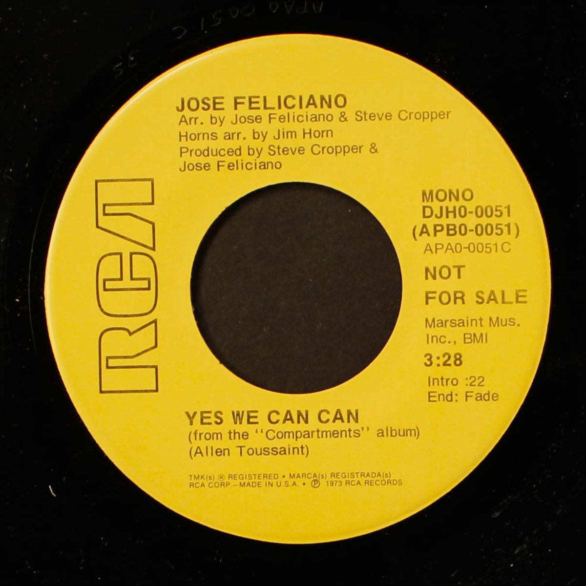 yes we can can / mono by JOSE FELICIANO