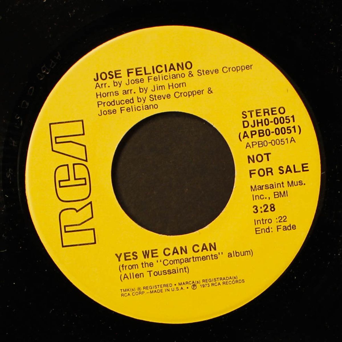 yes we can can / mono by JOSE FELICIANO