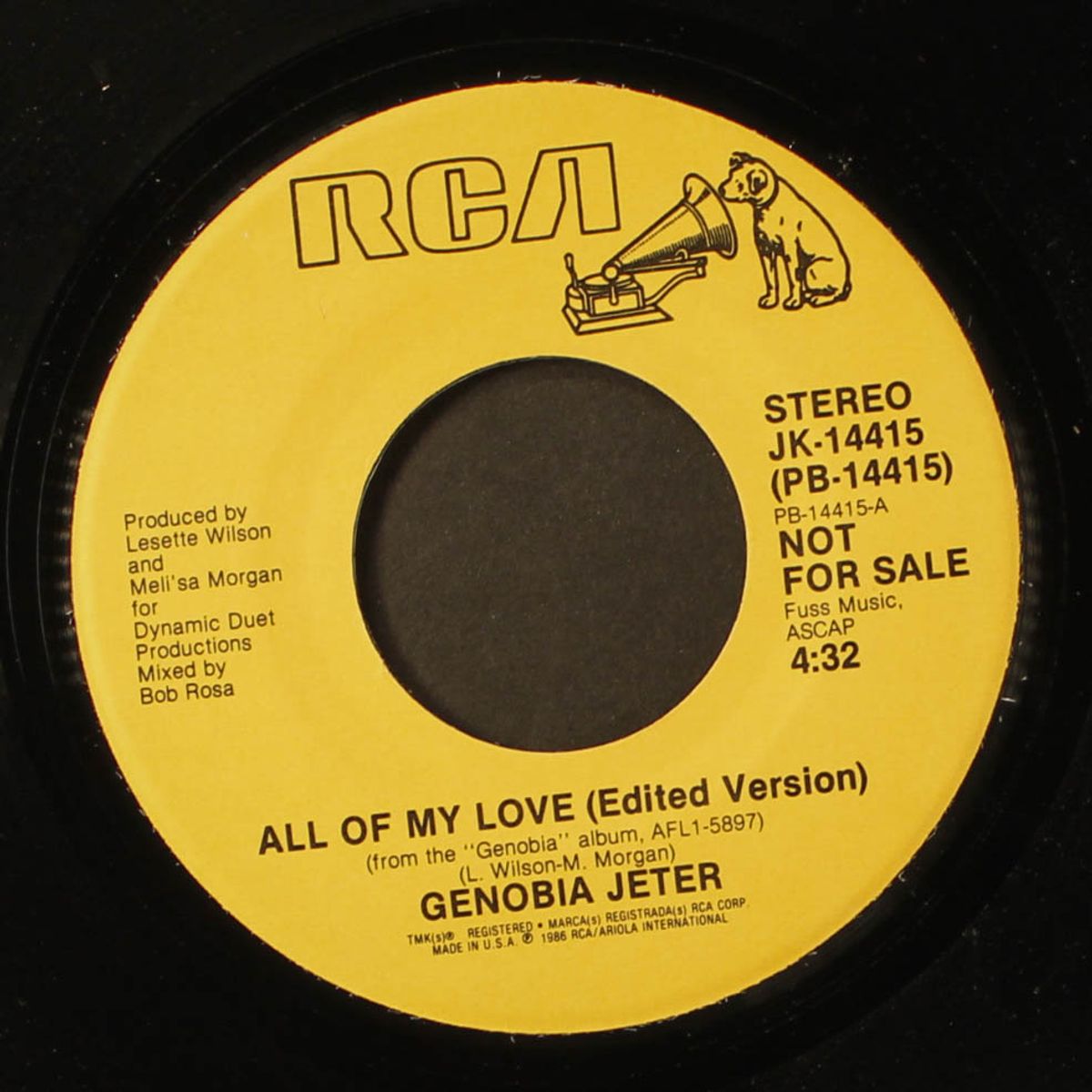 all of my love / same by GENOBIA JETER