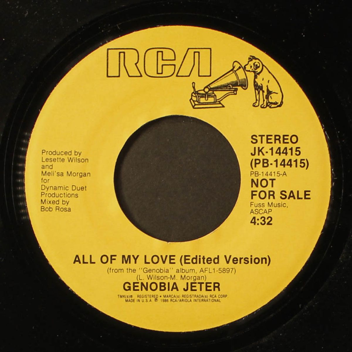 all of my love / same by GENOBIA JETER