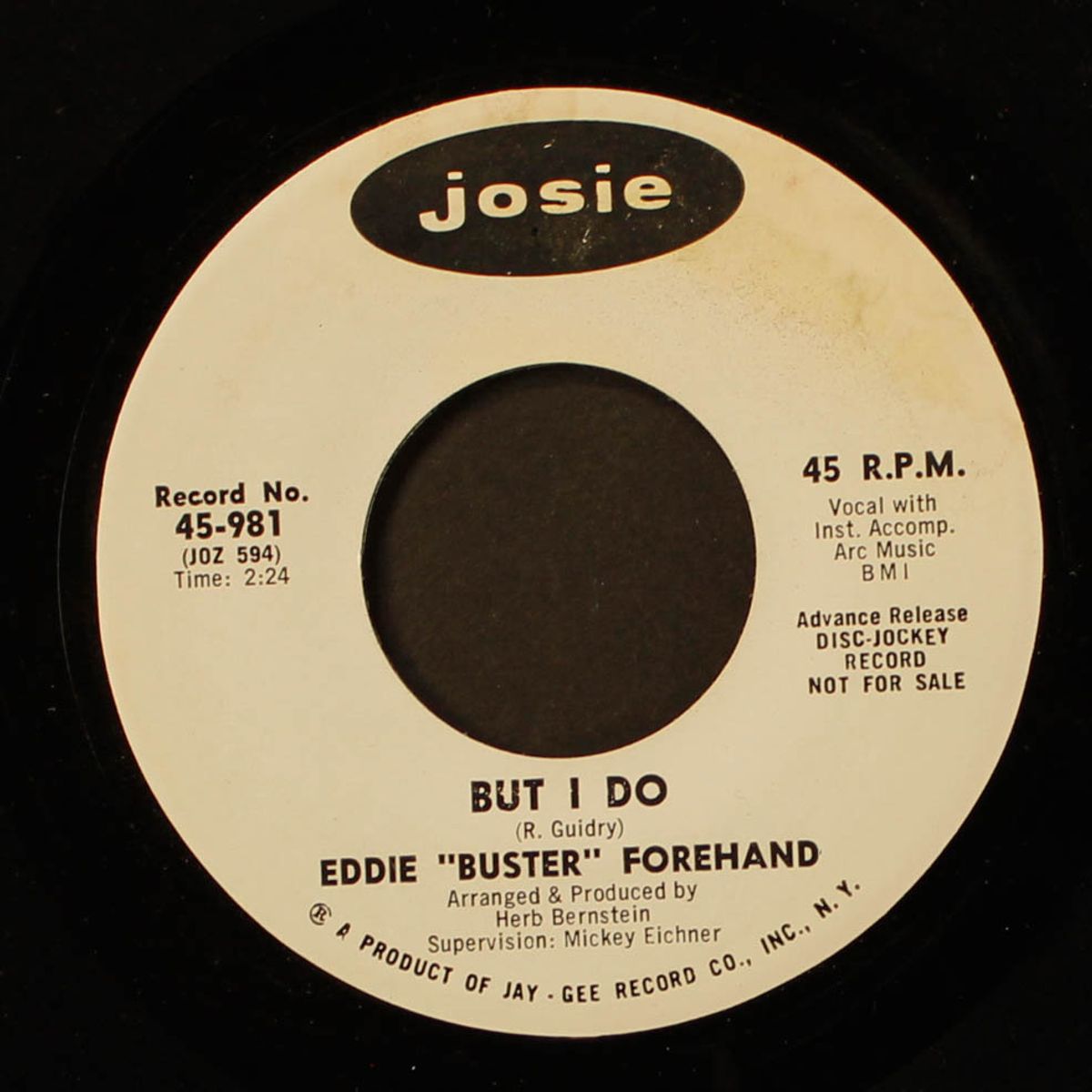 but i do / same by EDDIE "BUSTER" FOREHAND