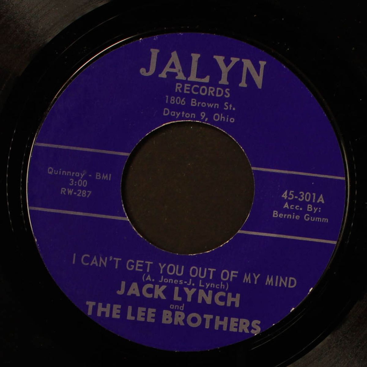 i can't get you out of my mind by JACK LYNCH & LEE BROTHERS