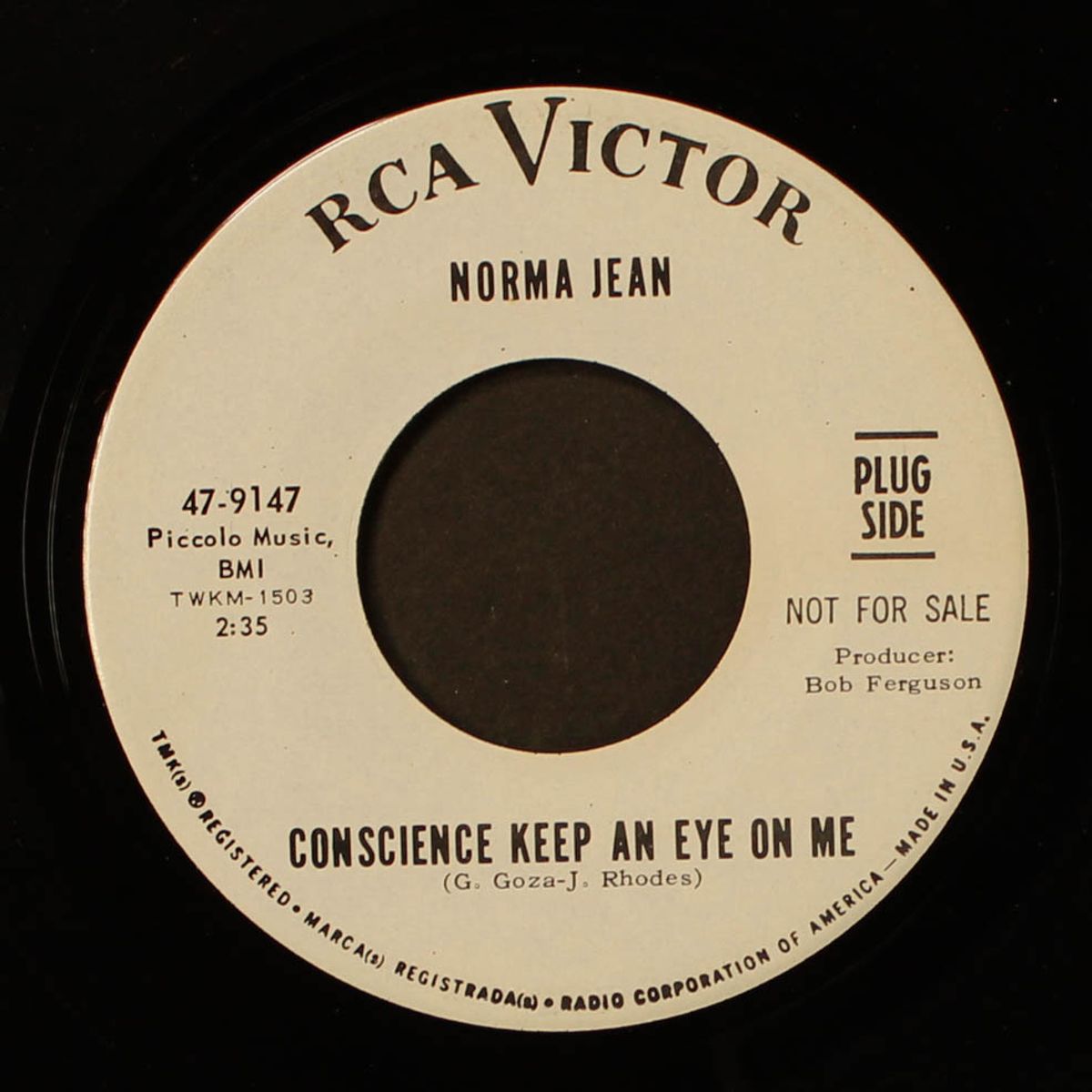 conscience keep an eye on me by NORMA JEAN