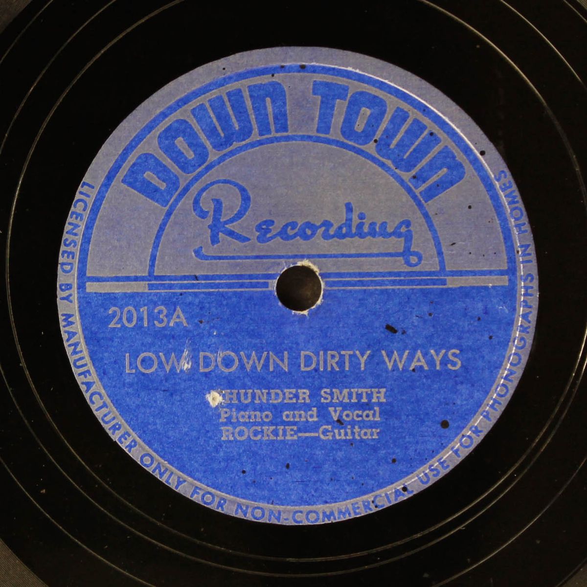 low down dirty ways / water coast blues by THUNDER SMITH